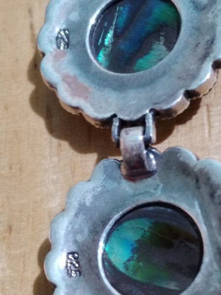 Bratara masiva din argint 925 cu Abalone